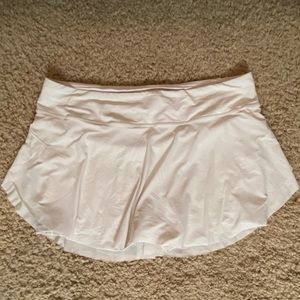 Lululemon White Tennis Skirt